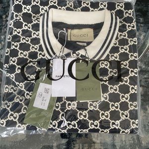 Mens GG gucci stretch polo. Authentic